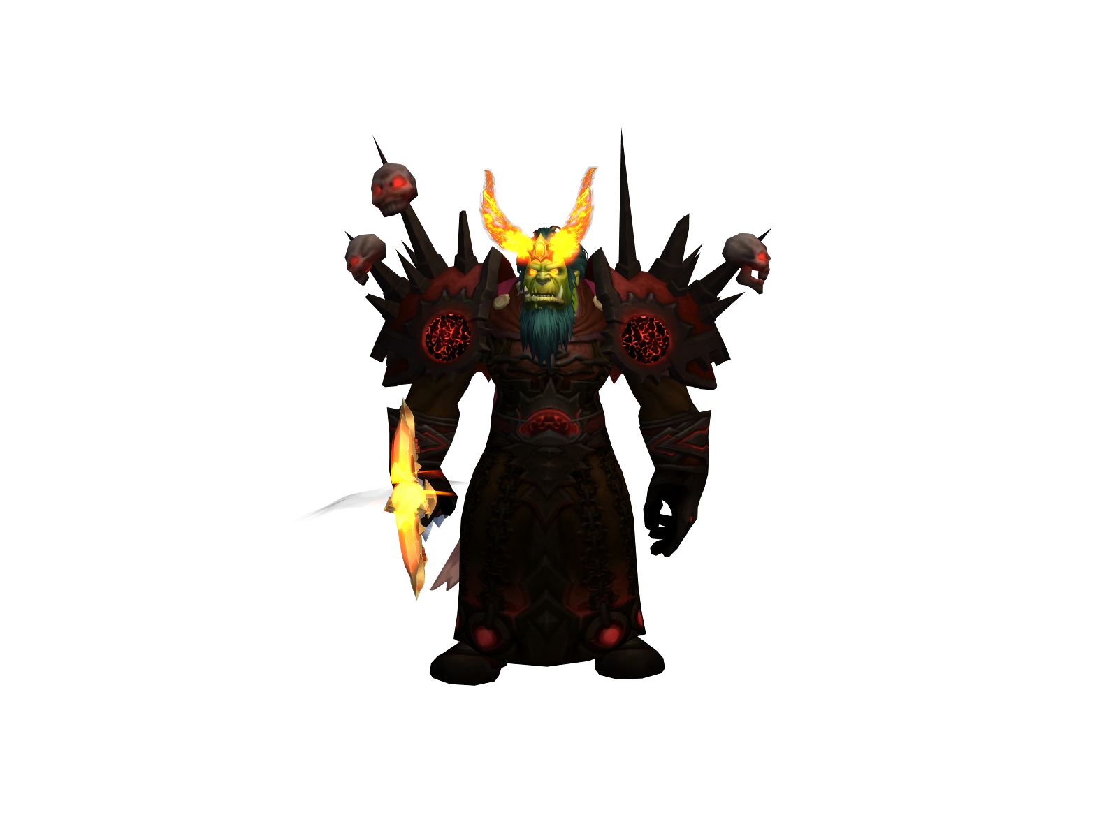Deflection 3D character render