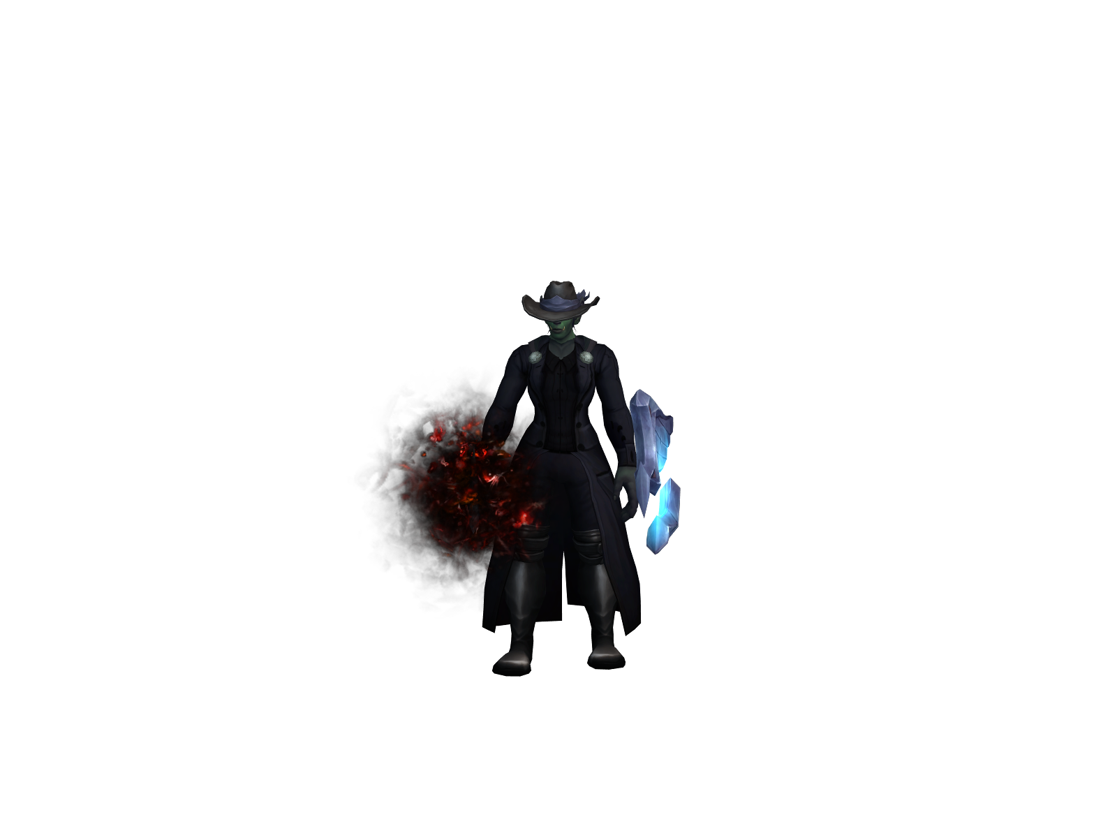 Evluite 3D character render