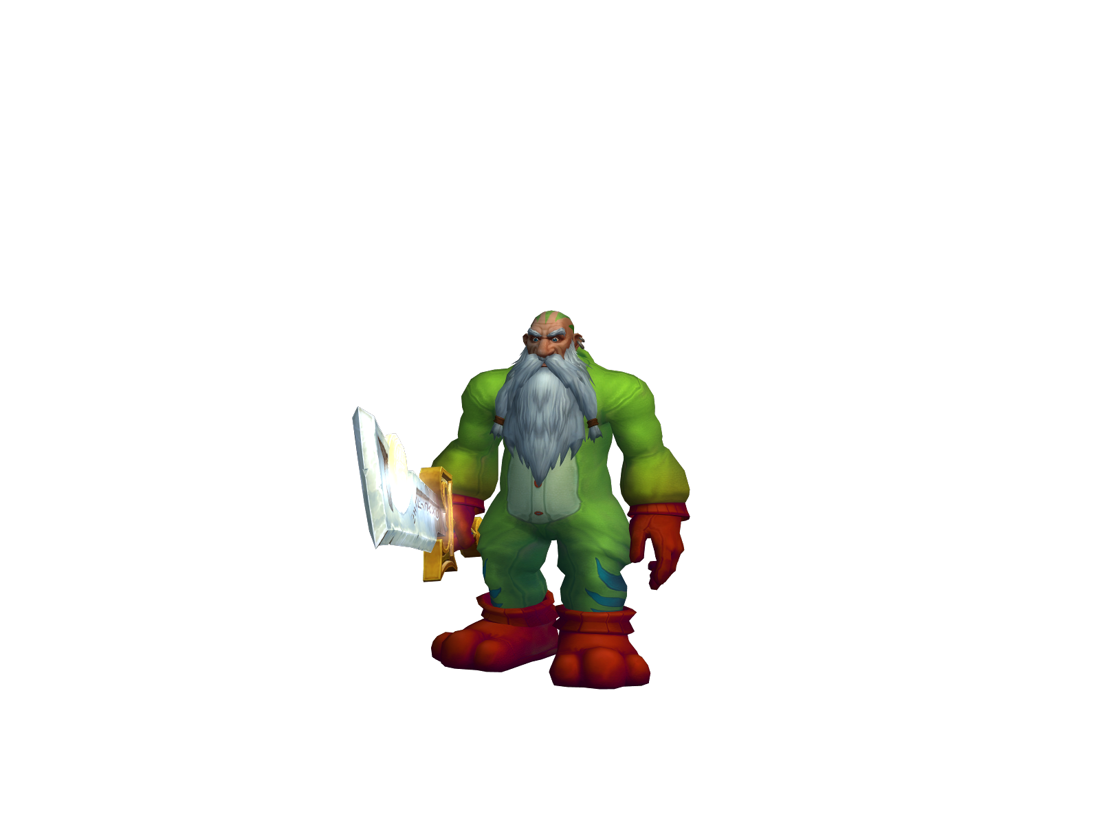 Deepleted 3D character render