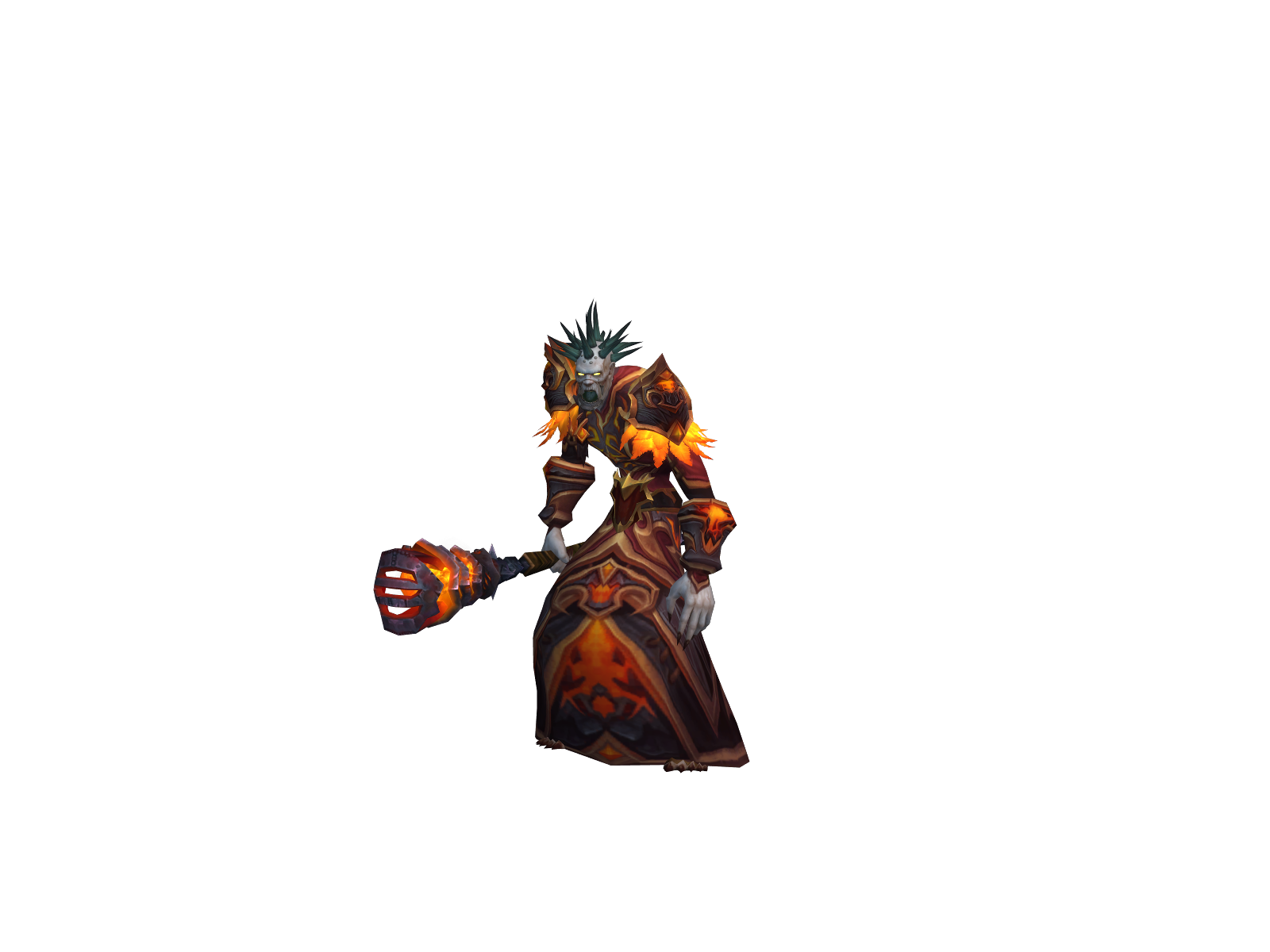 Combustin 3D character render