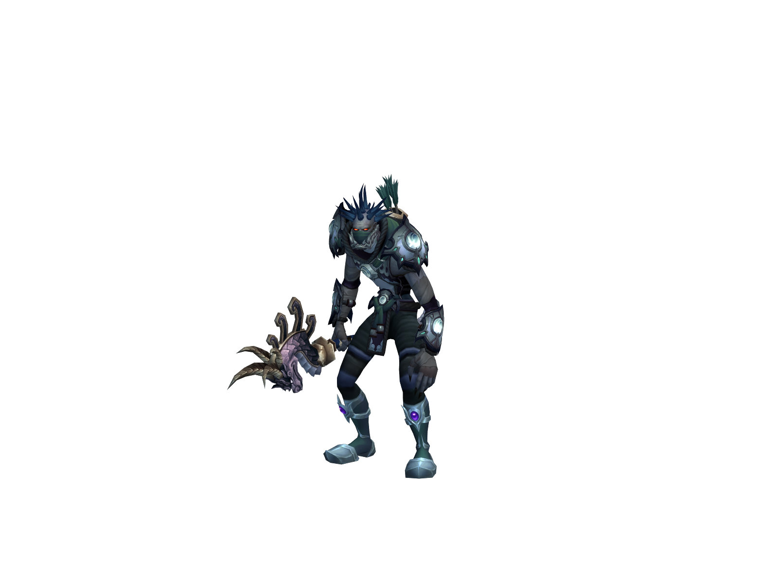 Blitzedmonk 3D character render