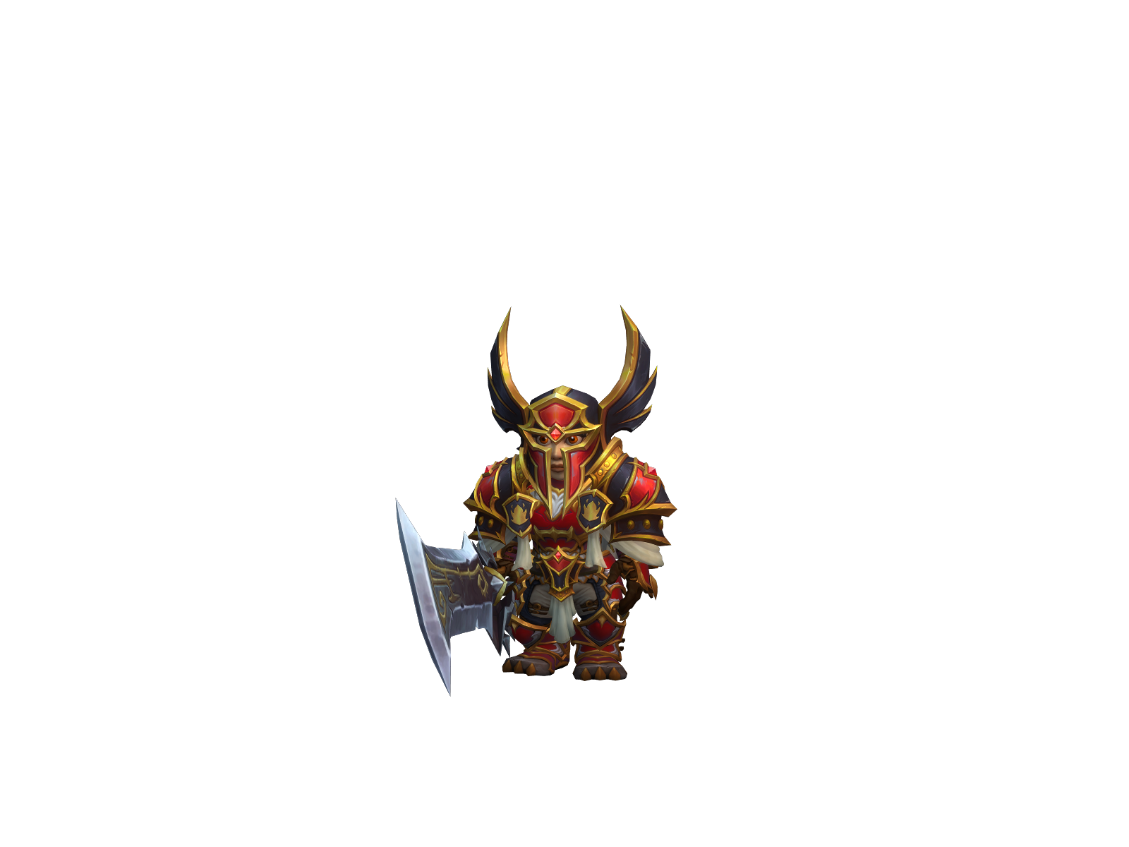 Stridsklar 3D character render