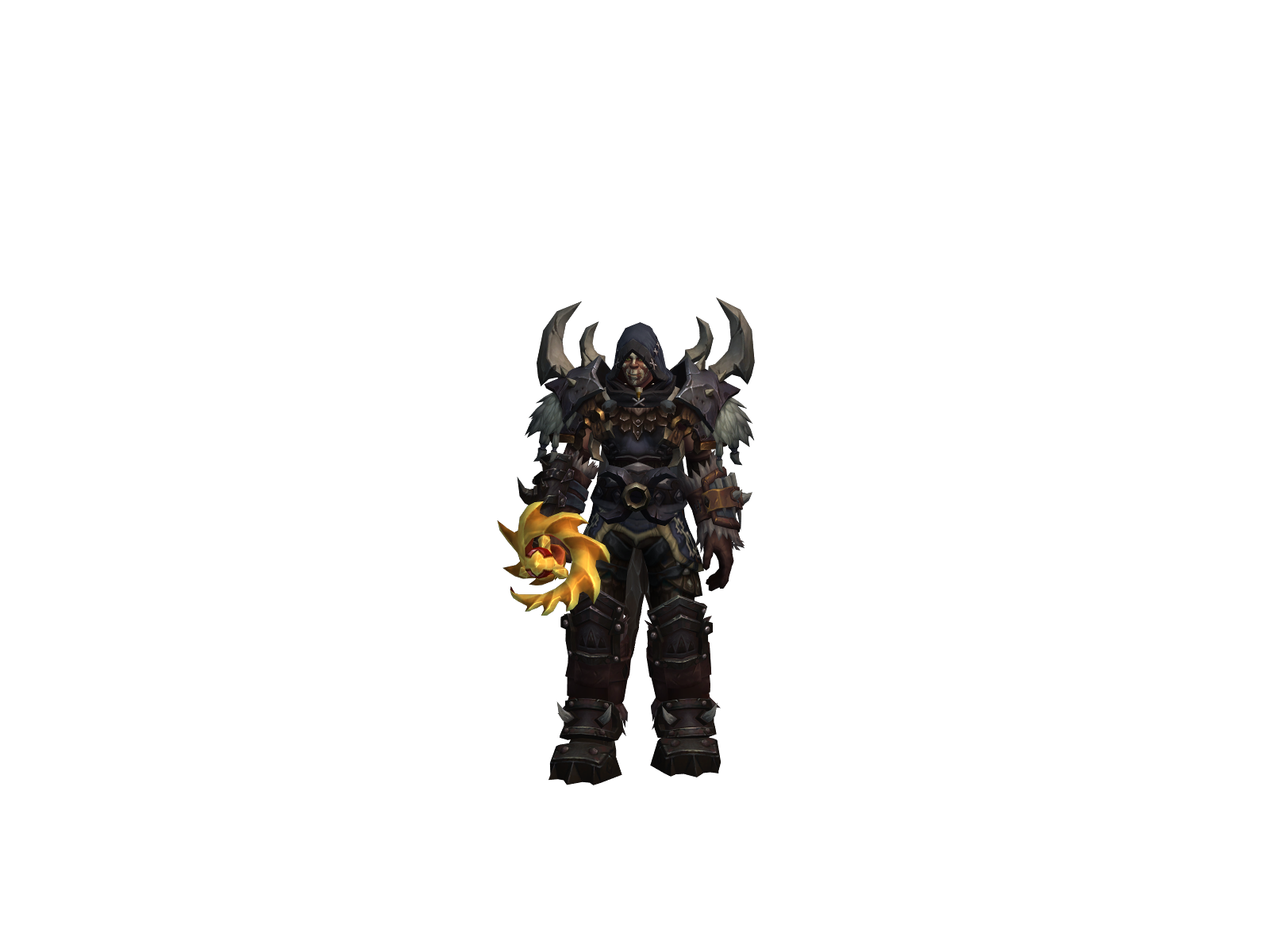 Protein 3D character render