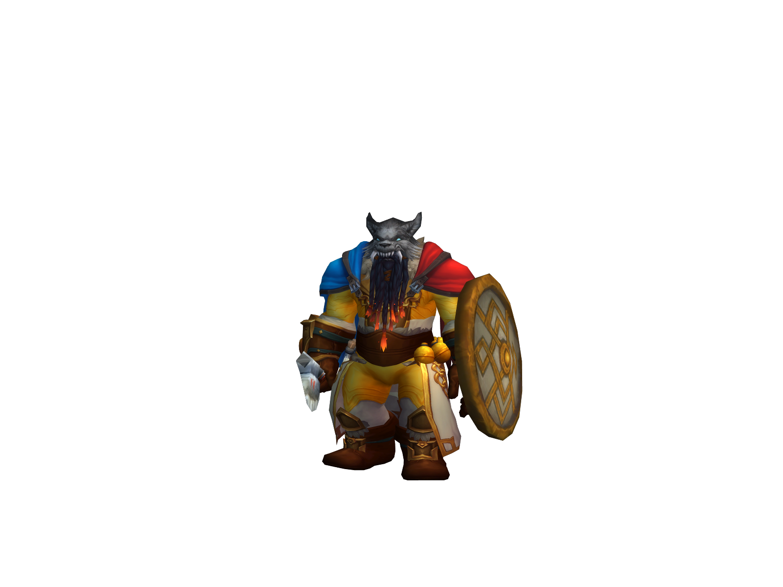 Decèbal 3D character render