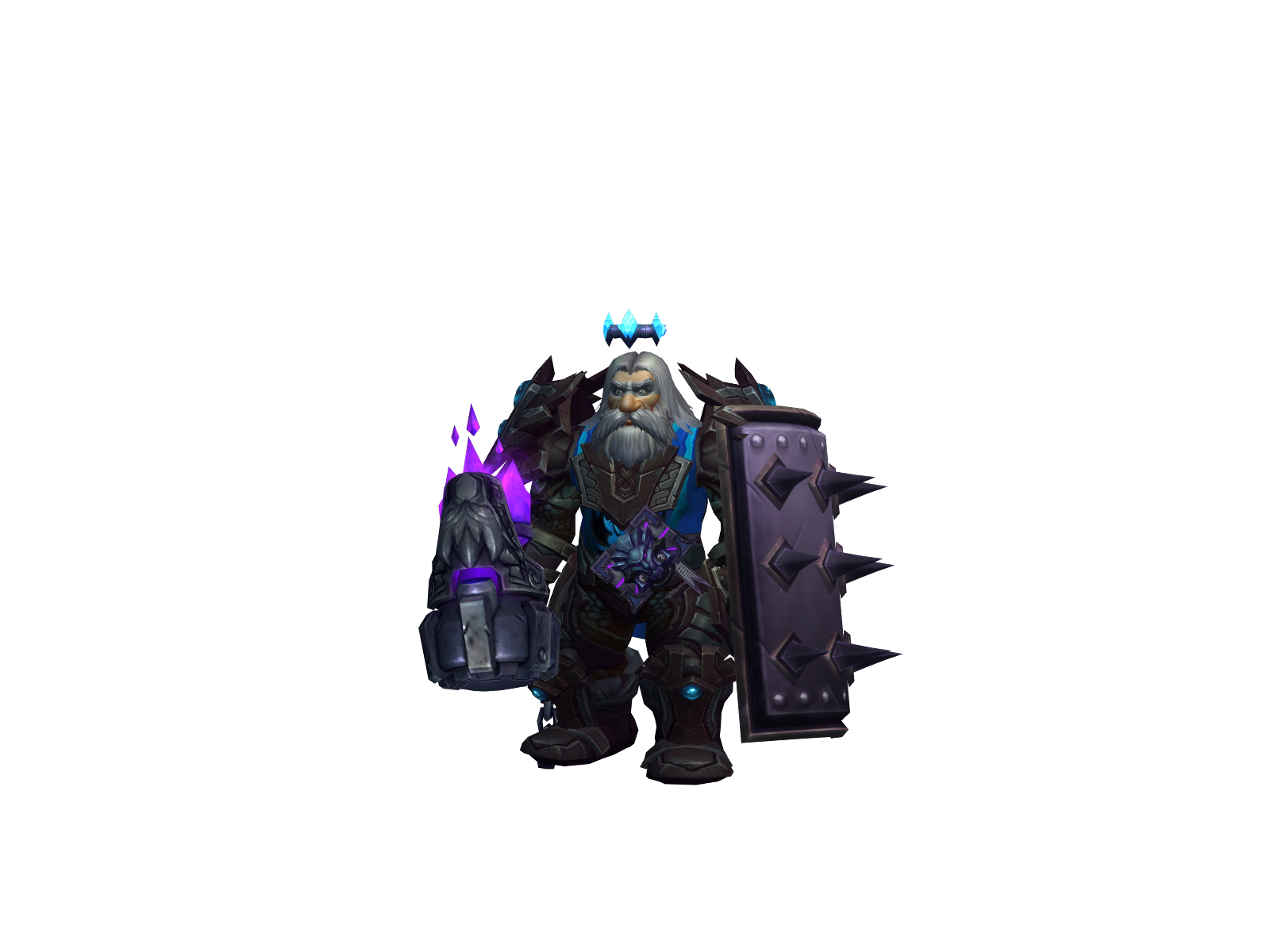 Hammerbeard 3D character render