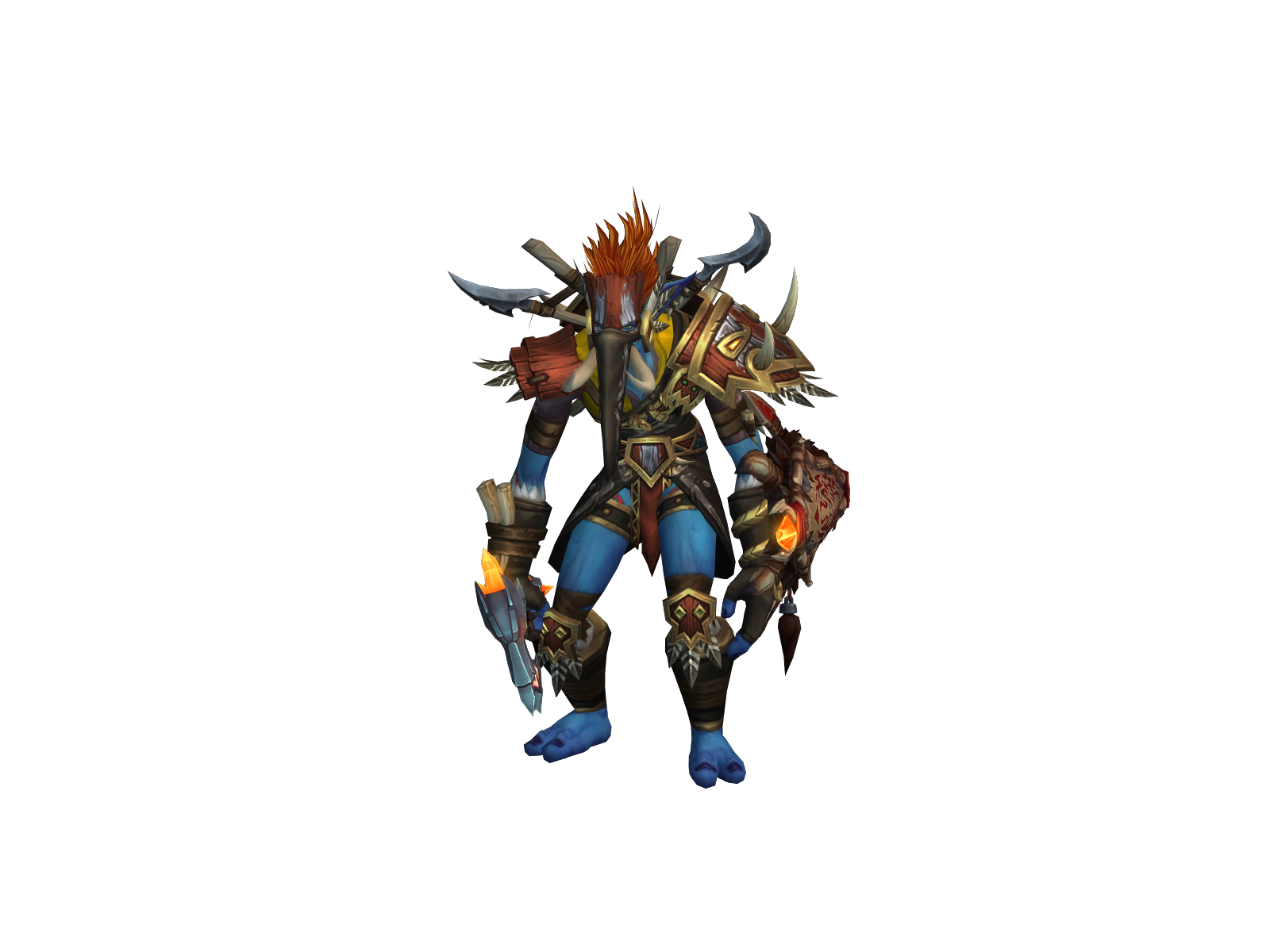 Shamanîak 3D character render