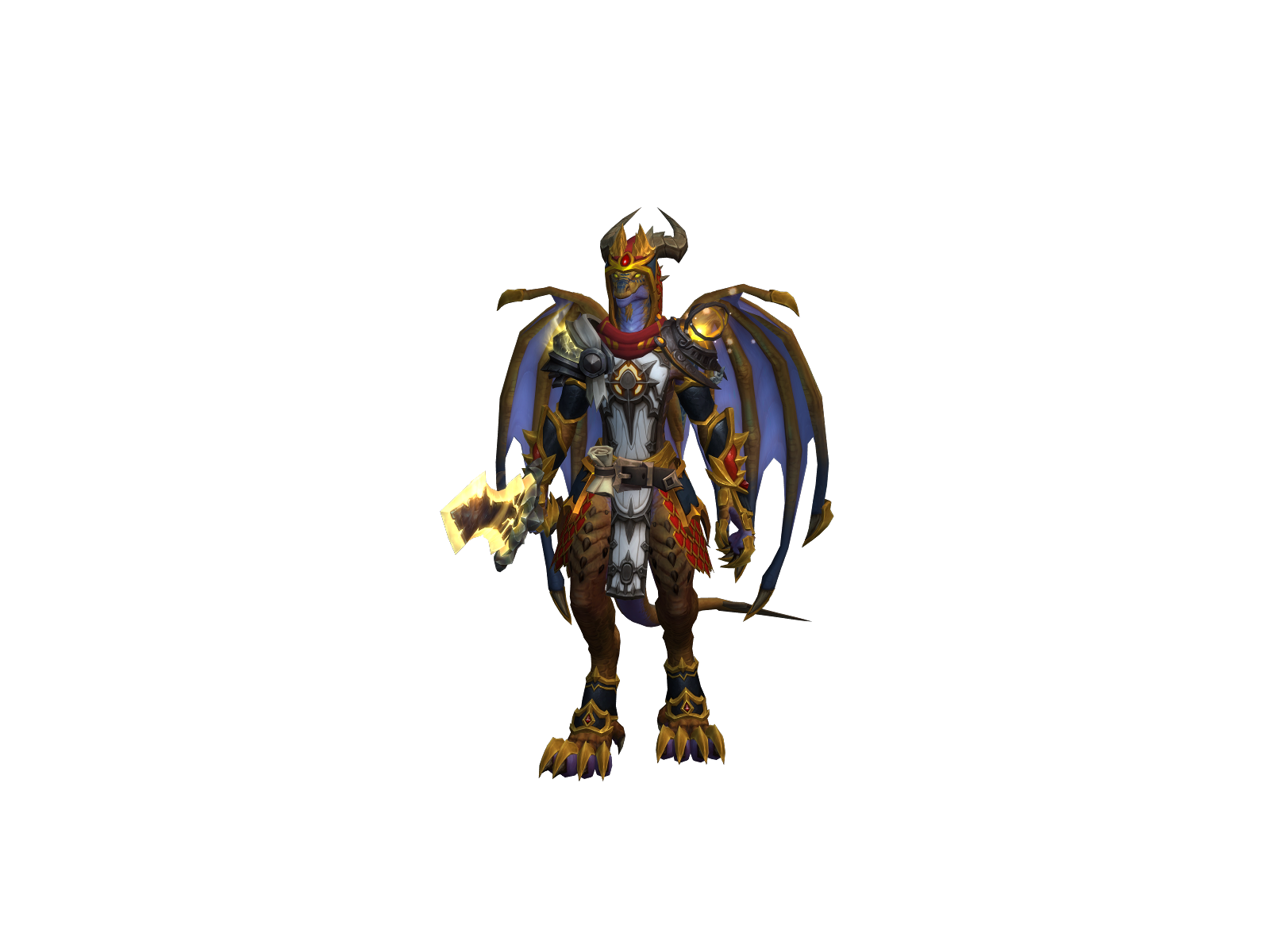 Dragonperson 3D character render