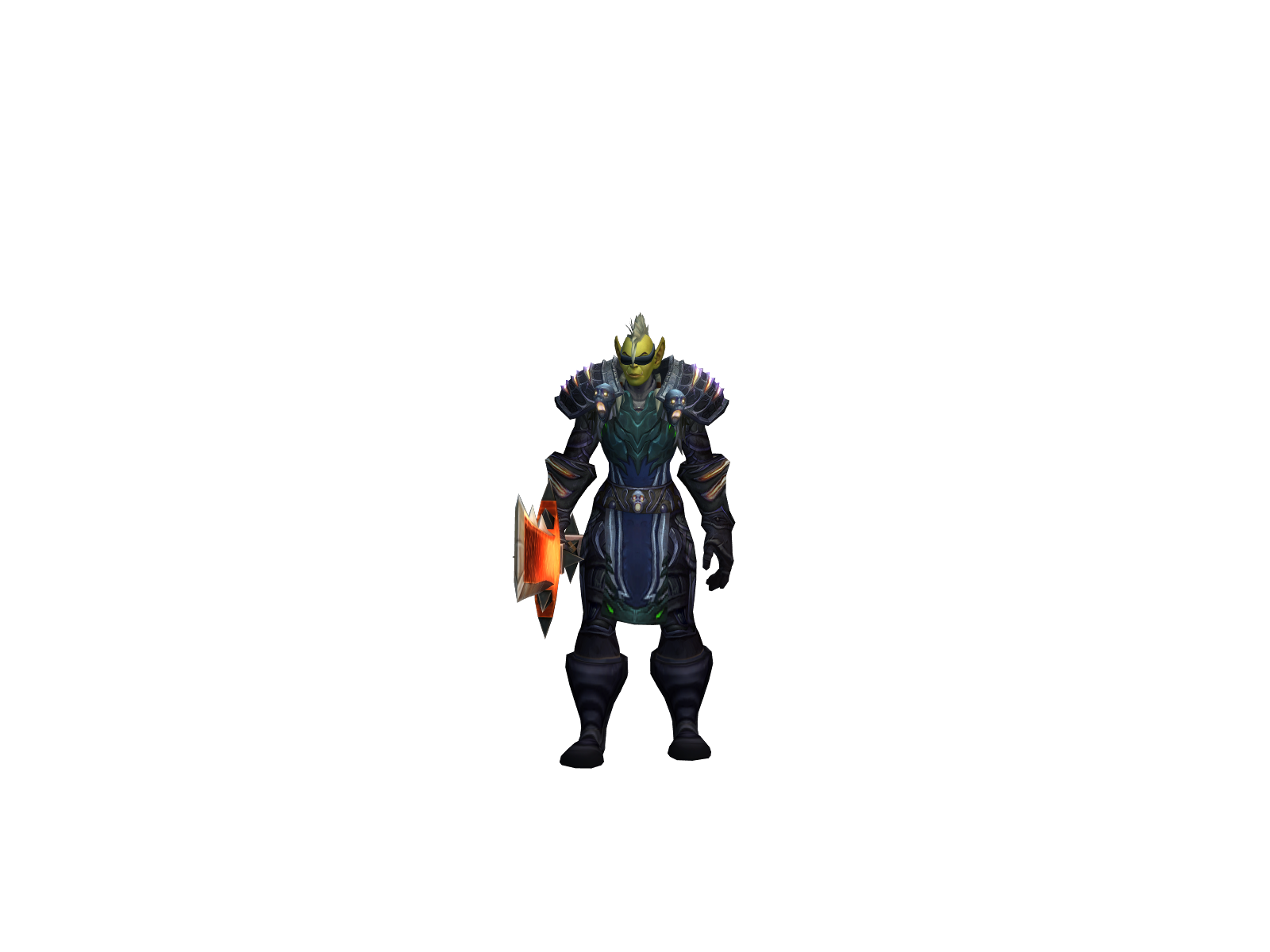 Saberalter 3D character render