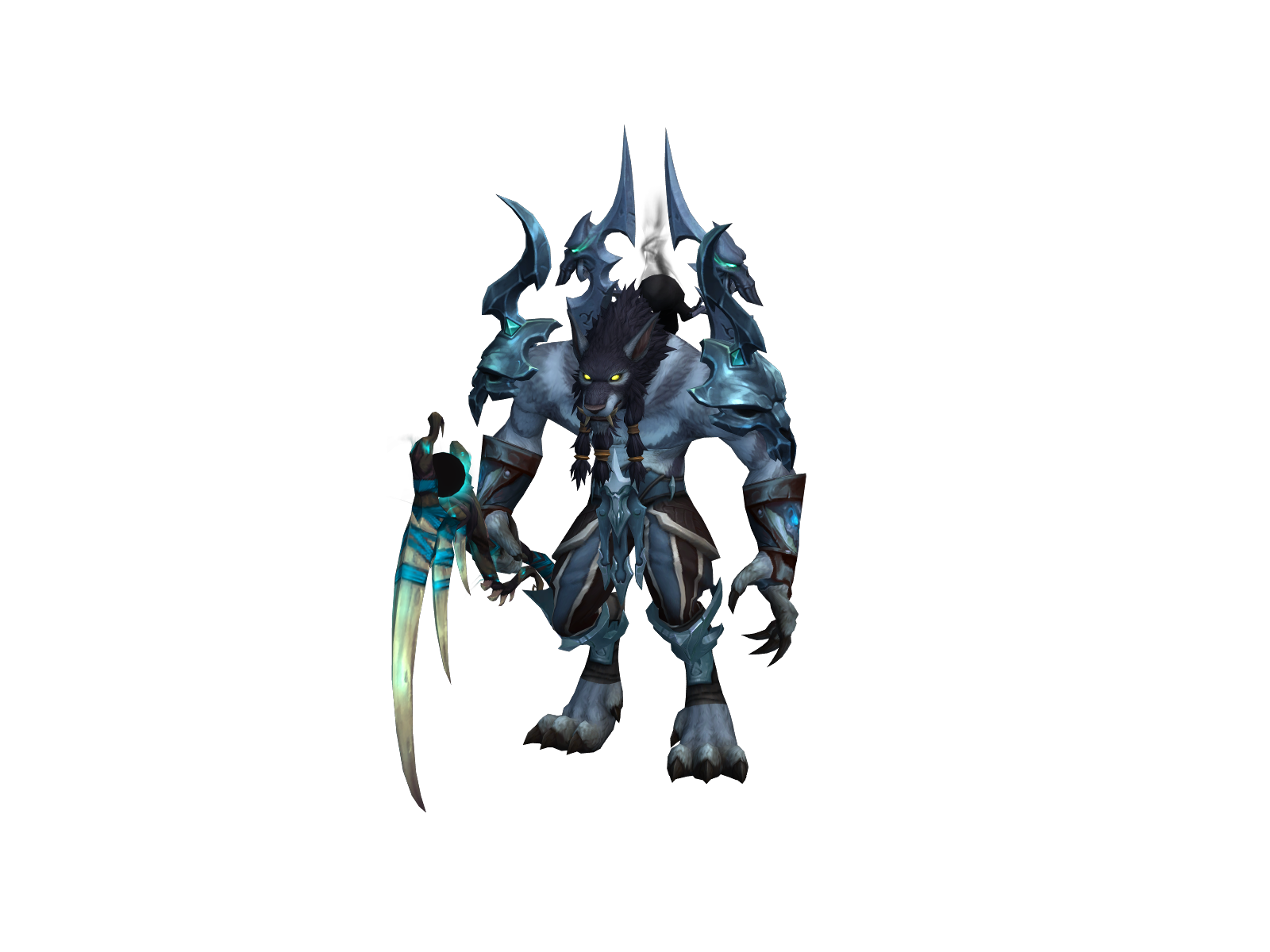 Blackdok 3D character render
