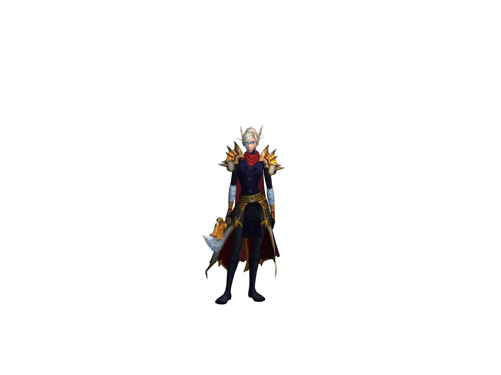 Helisa 3D character render