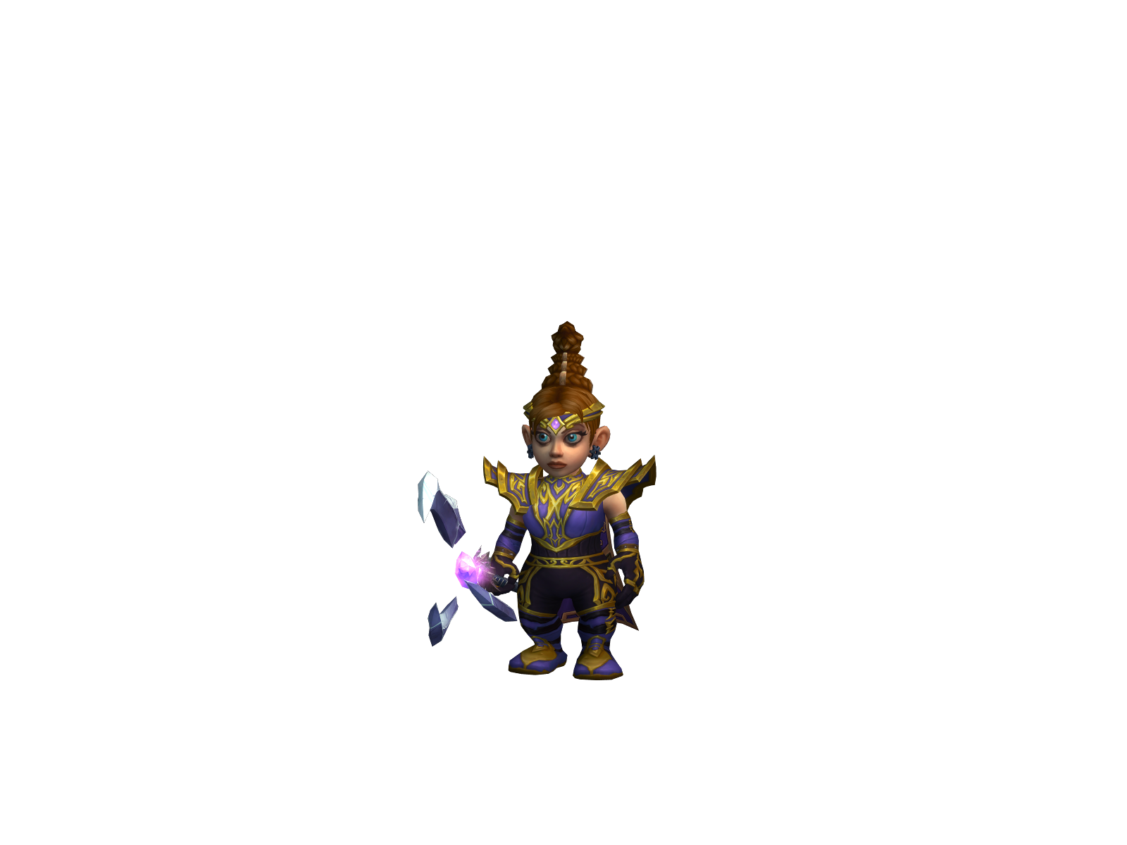 Romilda 3D character render