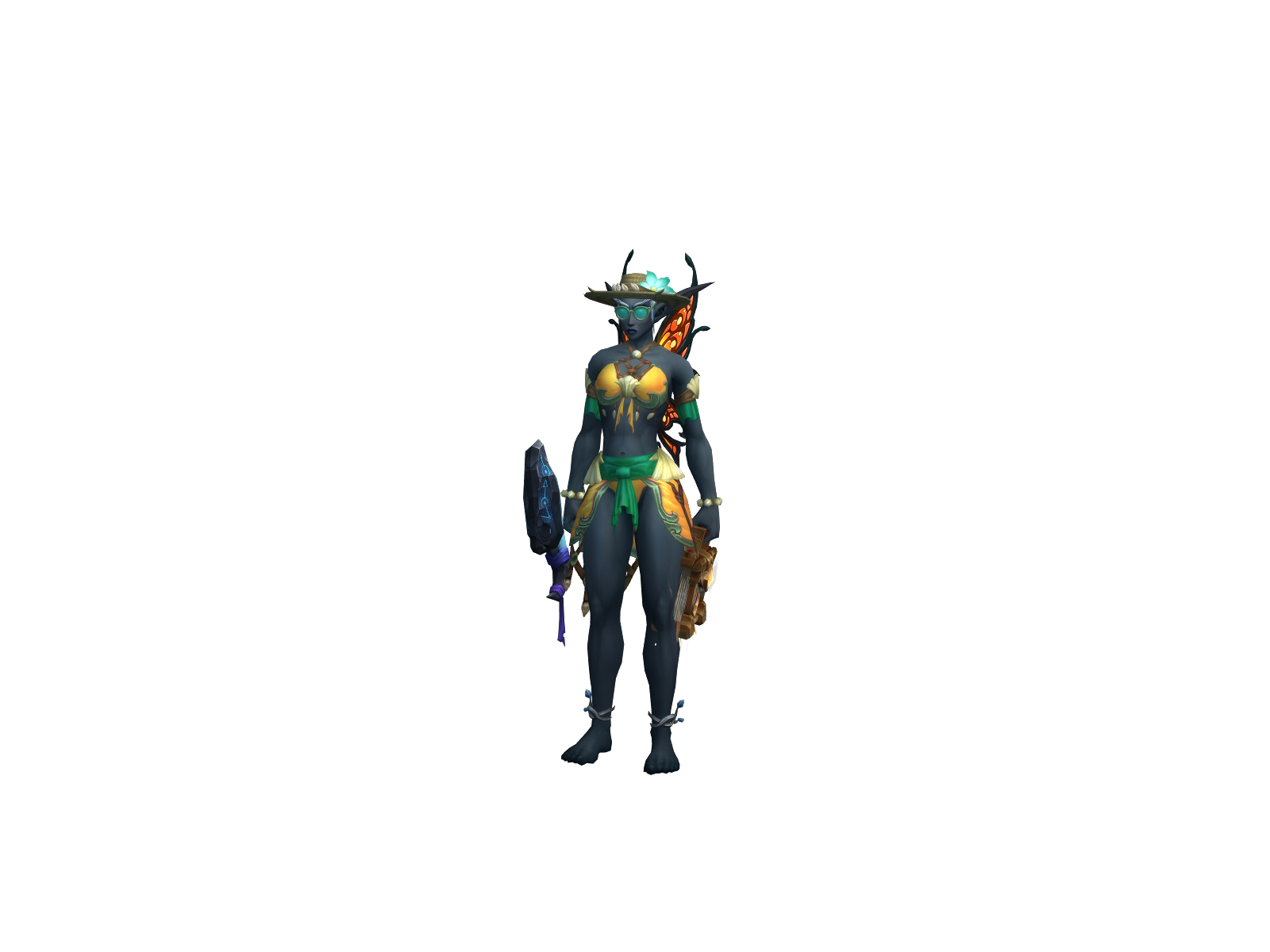 Sad 3D character render