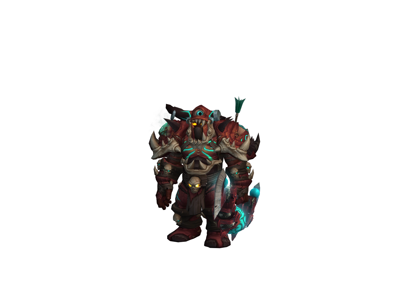 Courbecroc 3D character render