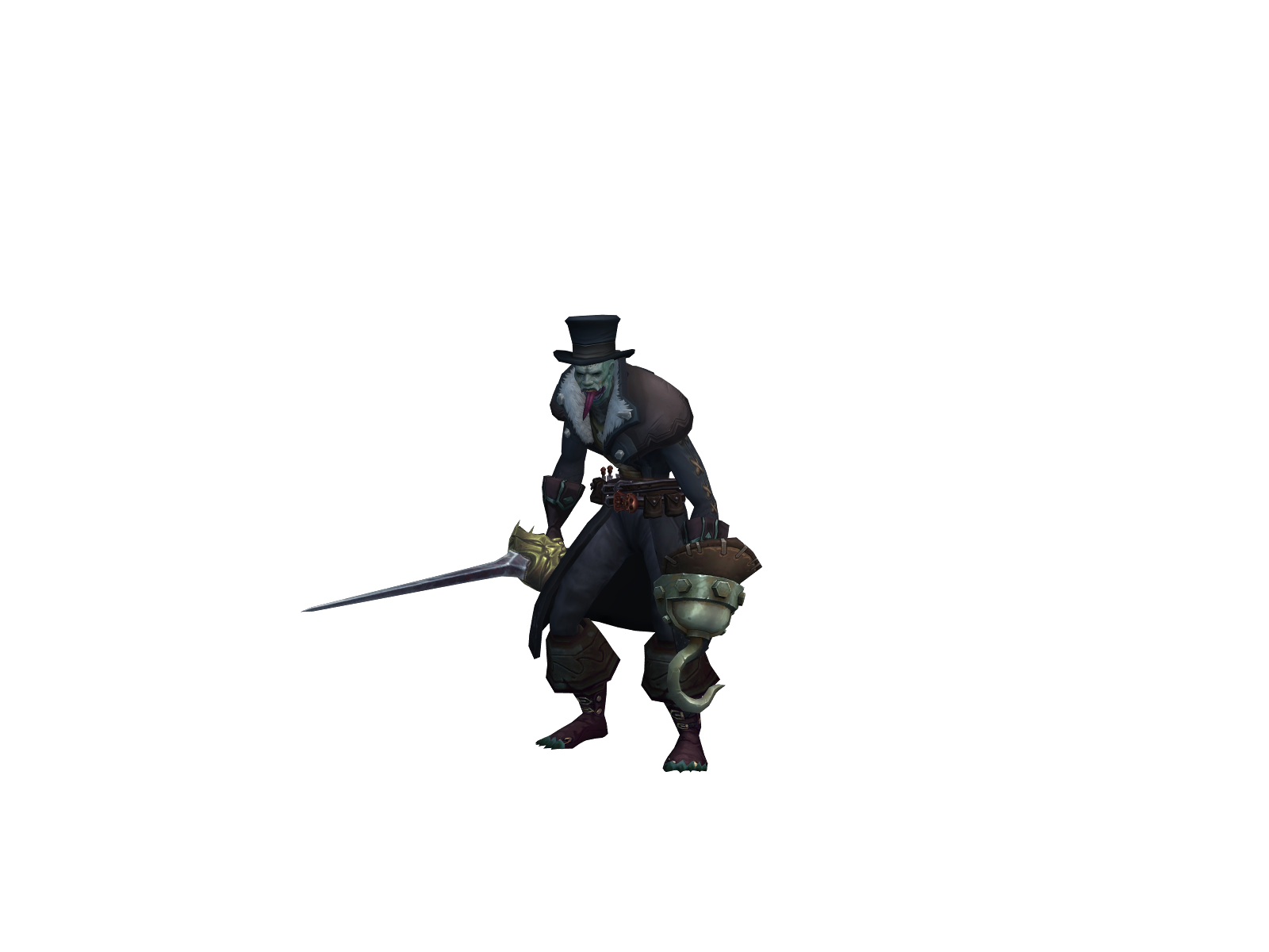 Bradstick 3D character render