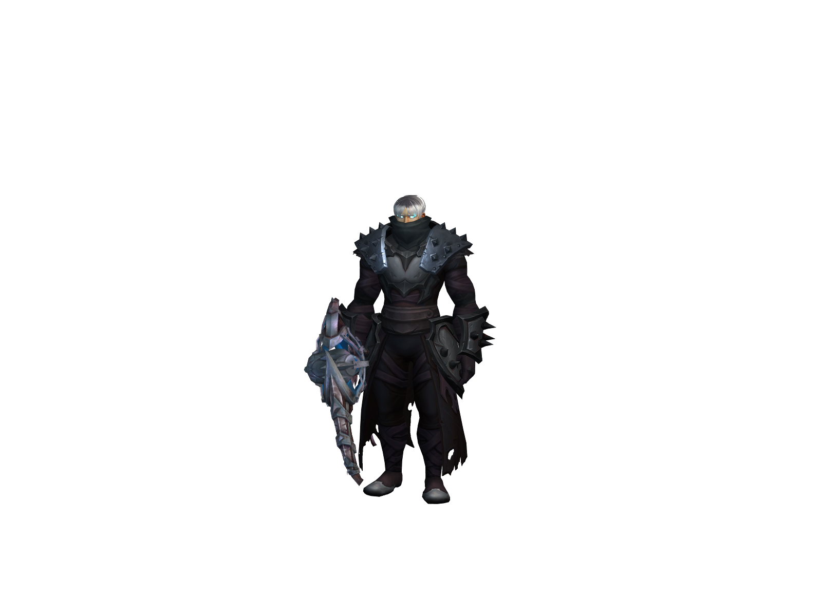 Nécromancien 3D character render
