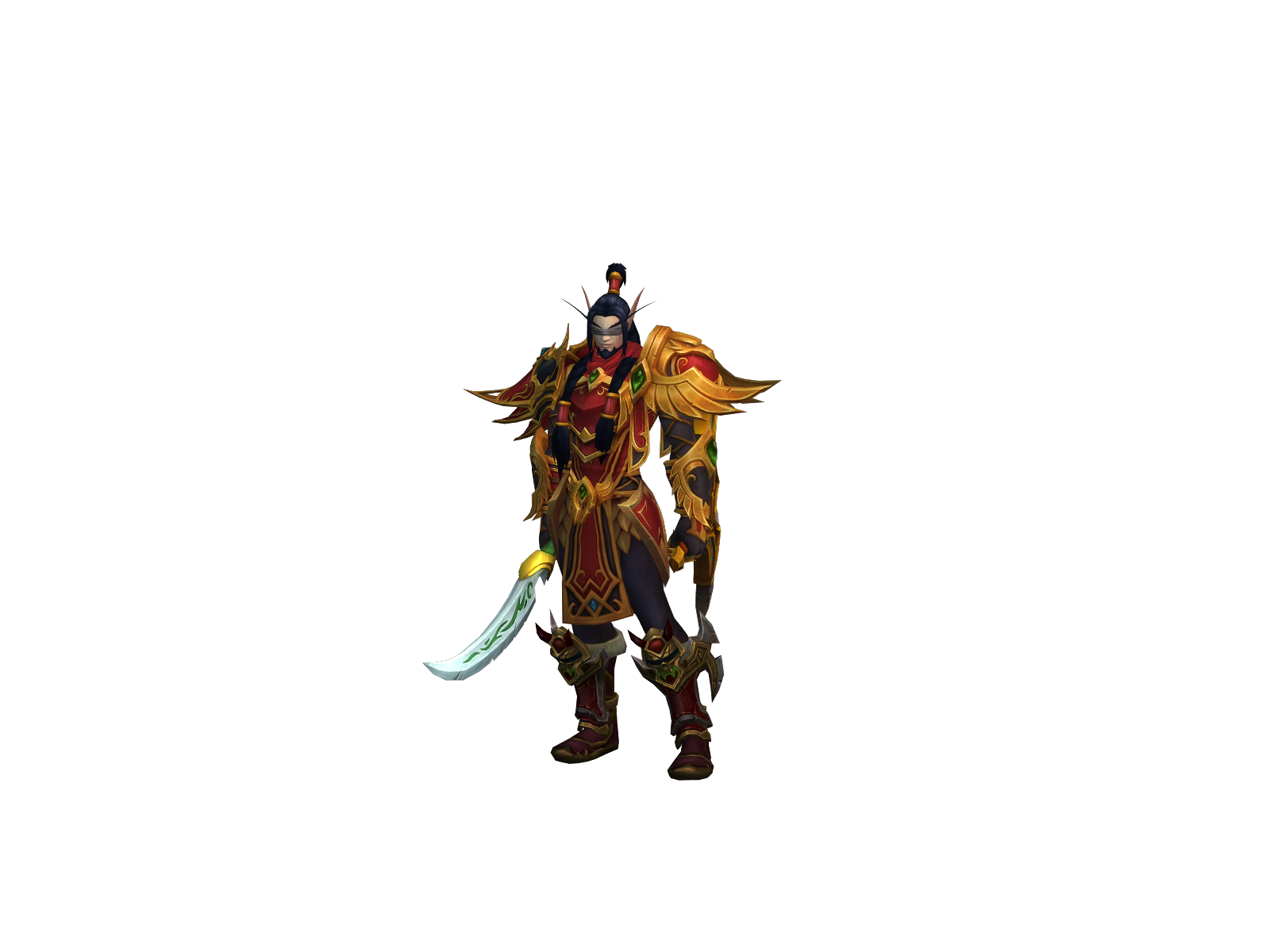 Bohchín 3D character render