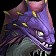 Anguille abyssale violette