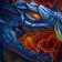 Grande tortue-dragon bleue