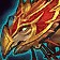 Faucon-dragon embrasé