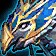 Faucon-dragon cobalt