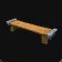 Banc robuste en bois