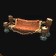 Banc couvert de peaux