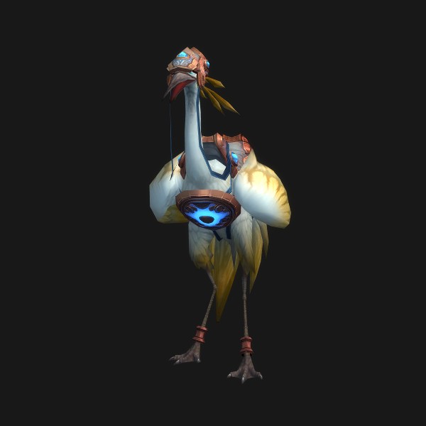Gilded Riding Crane
