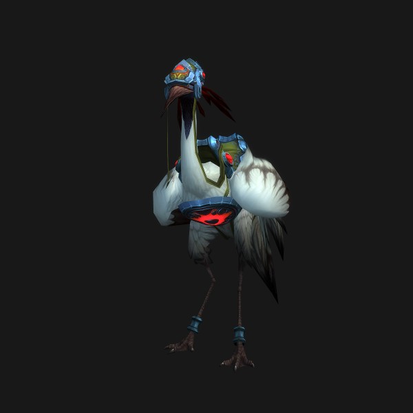 Golden Riding Crane