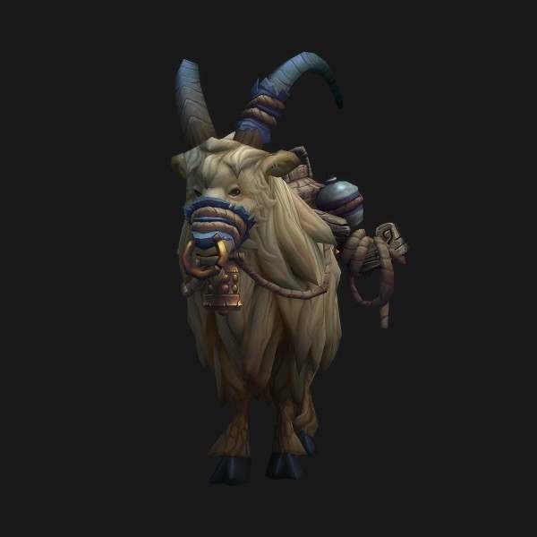 White Riding Goat