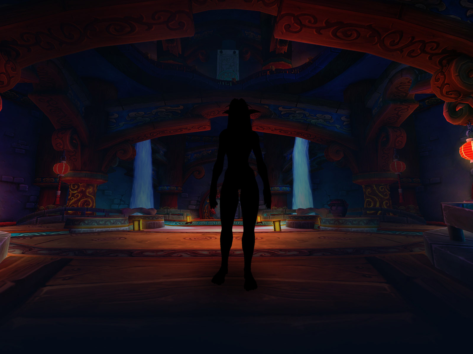 Decorative background - Night Elf Monk