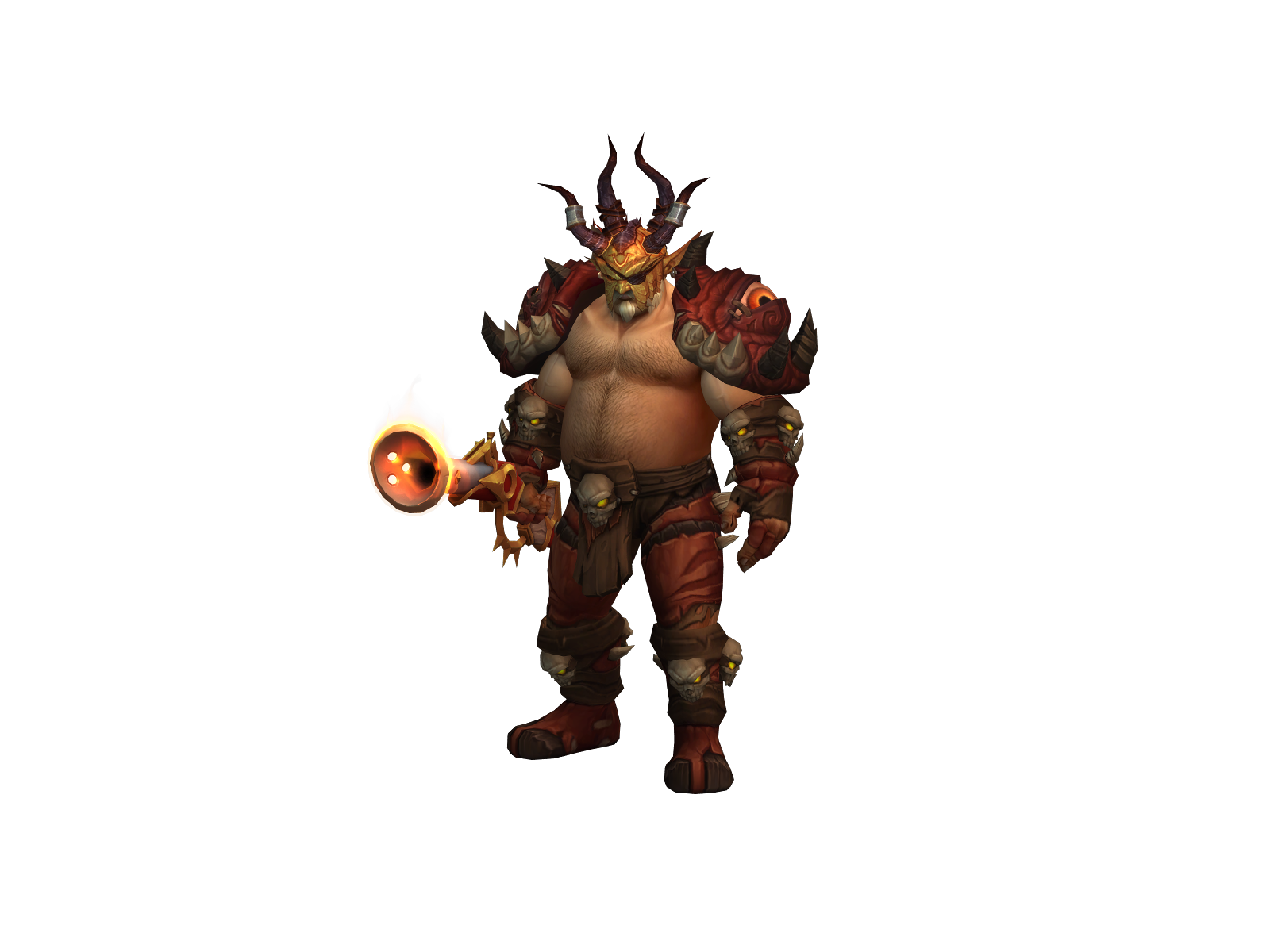 Hairyphuk 3D character render