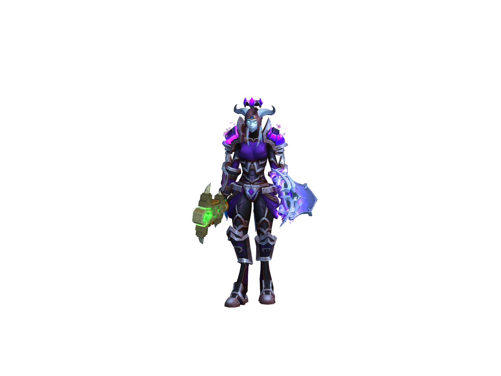 Fatnbaldirl 3D character render