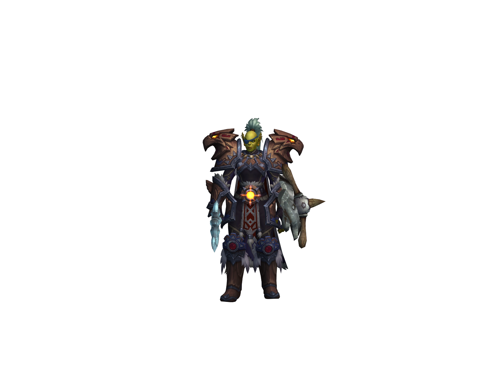 Orcatar 3D character render