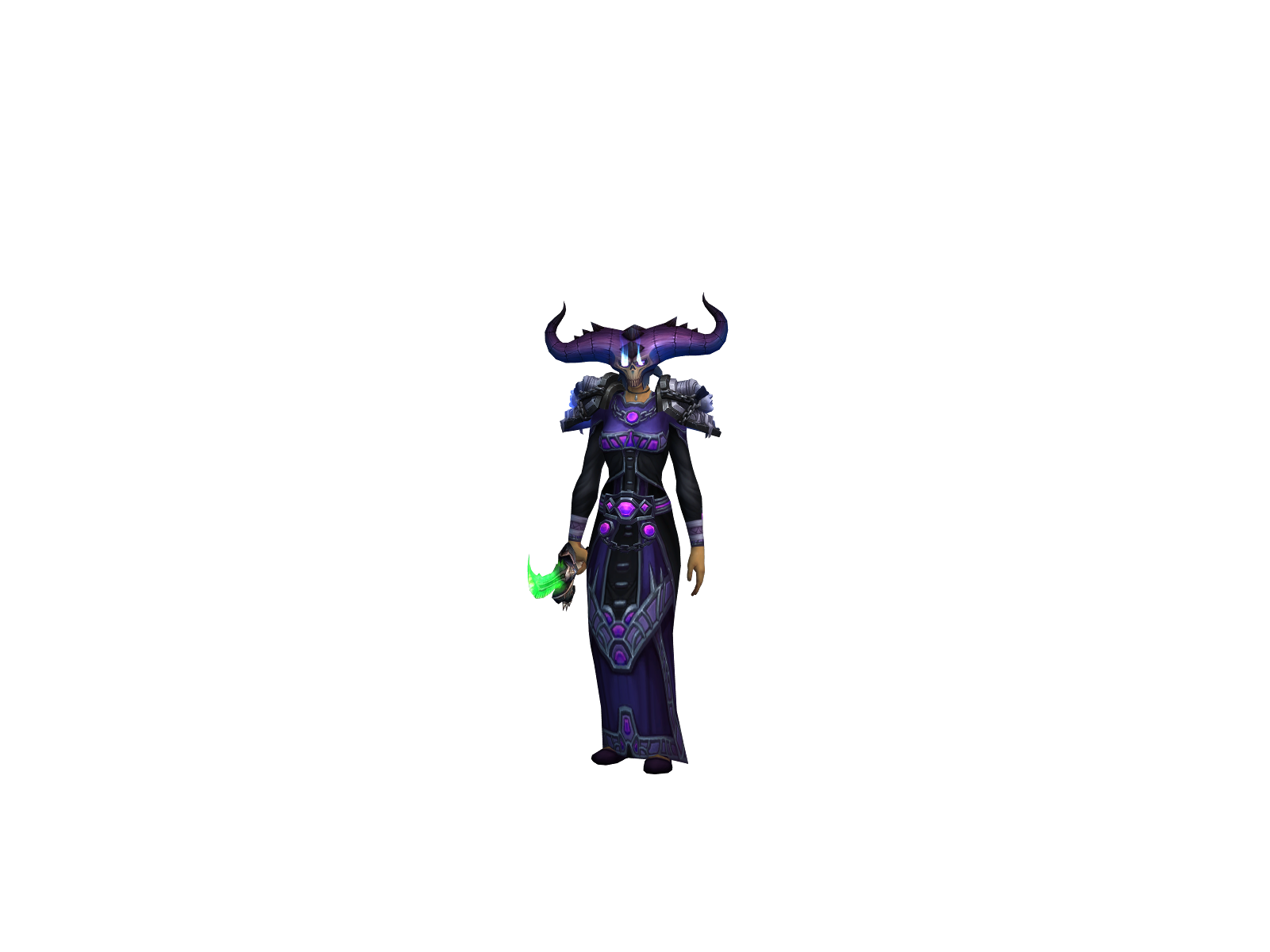 Pûrplehaze 3D character render