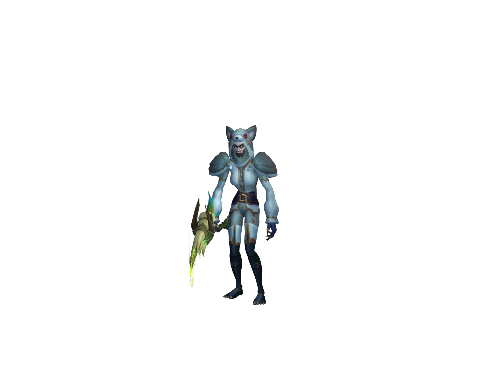 Shayminimonk 3D character render