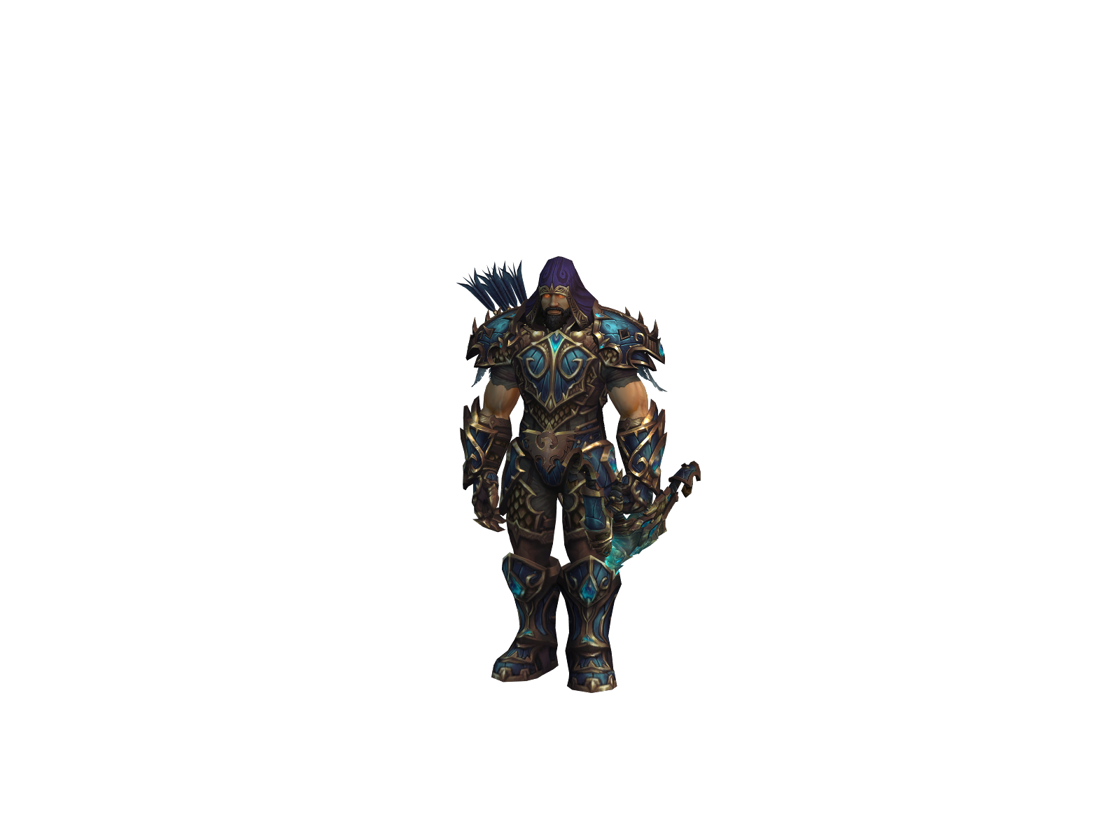Bowflexed 3D character render