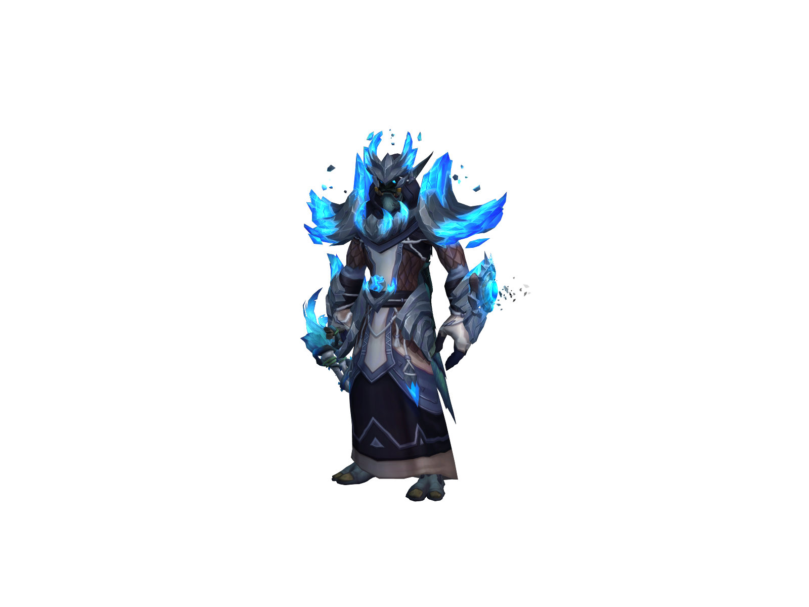 Waterice 3D character render