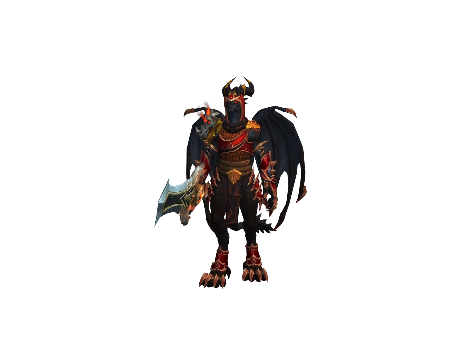Acnologìa 3D character render