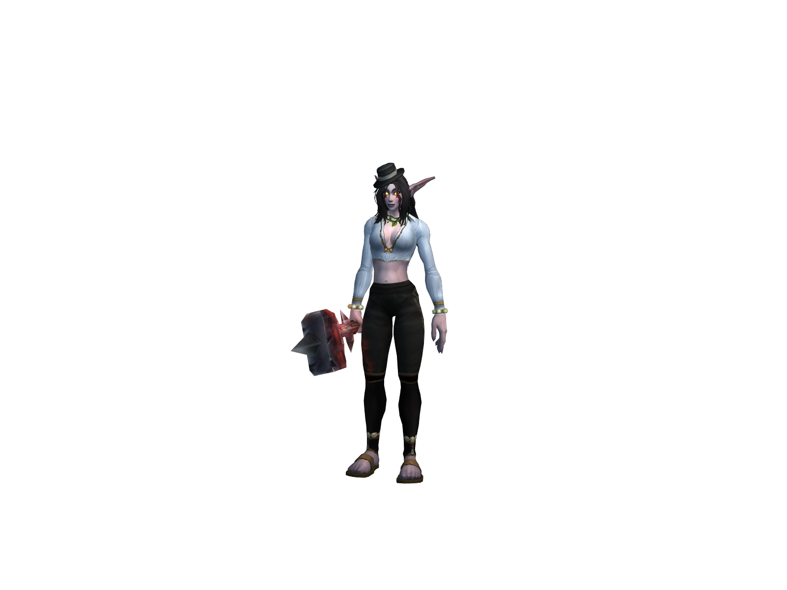 Shokuferal 3D character render