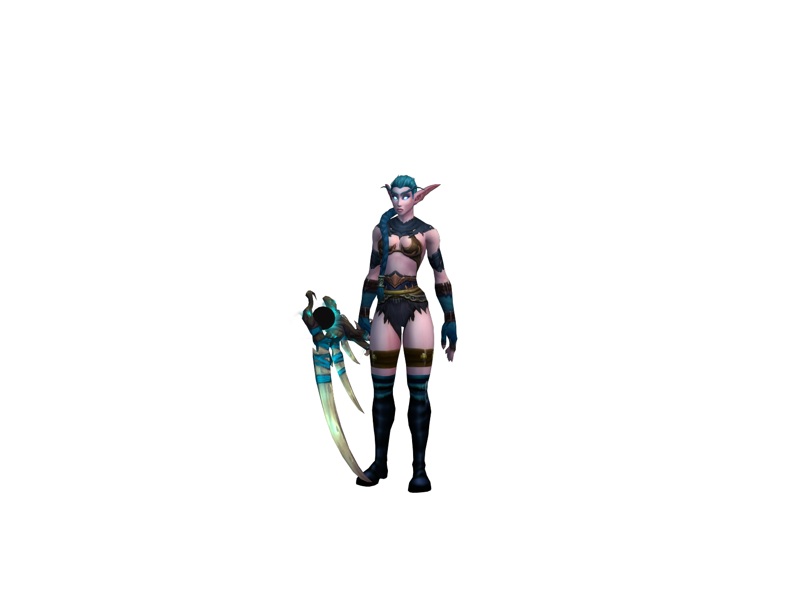 Alunas 3D character render