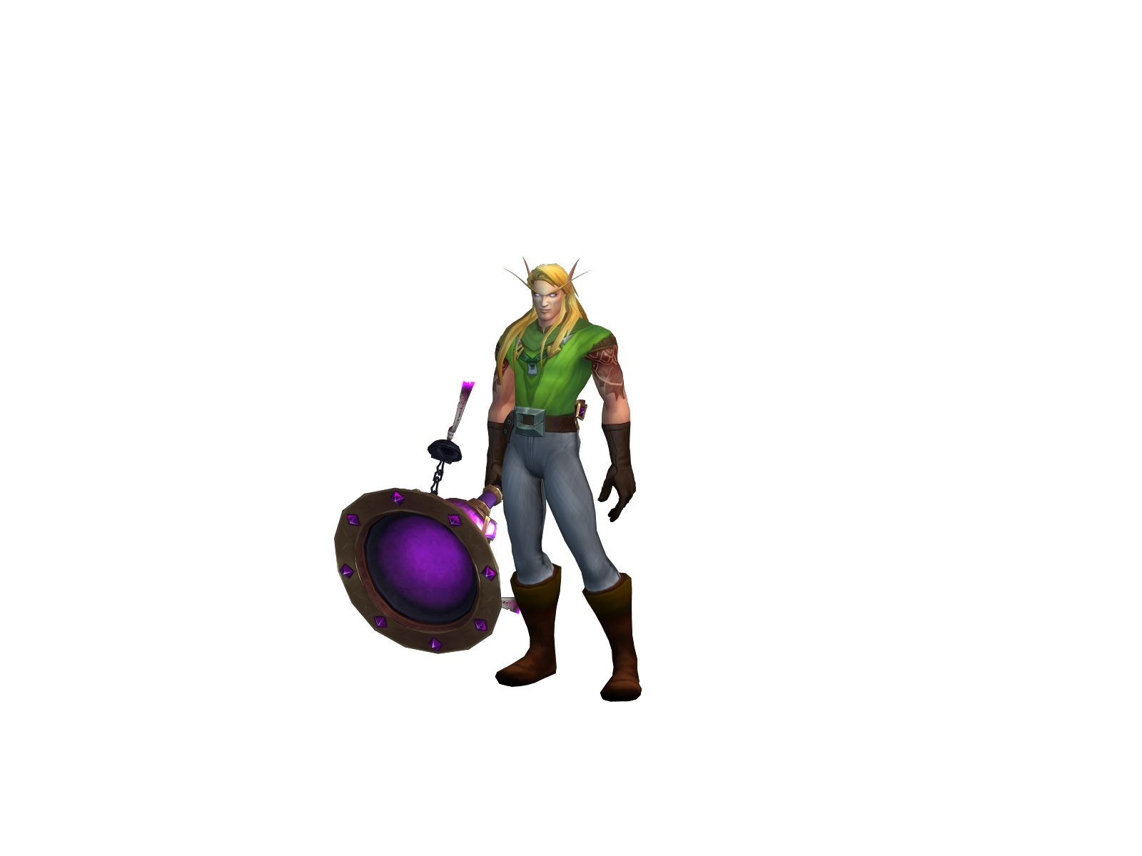 Protomán 3D character render