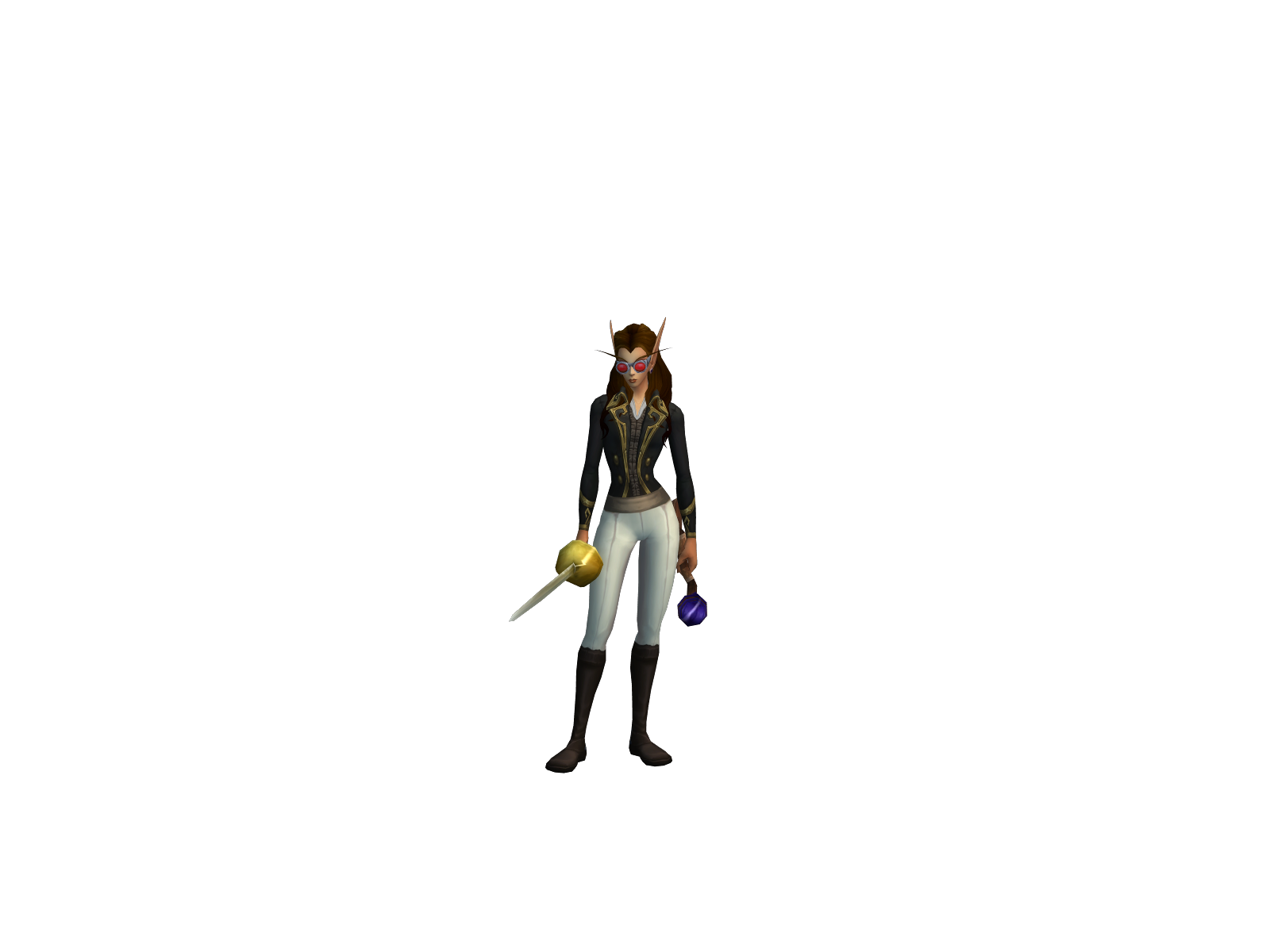 Whitney 3D character render