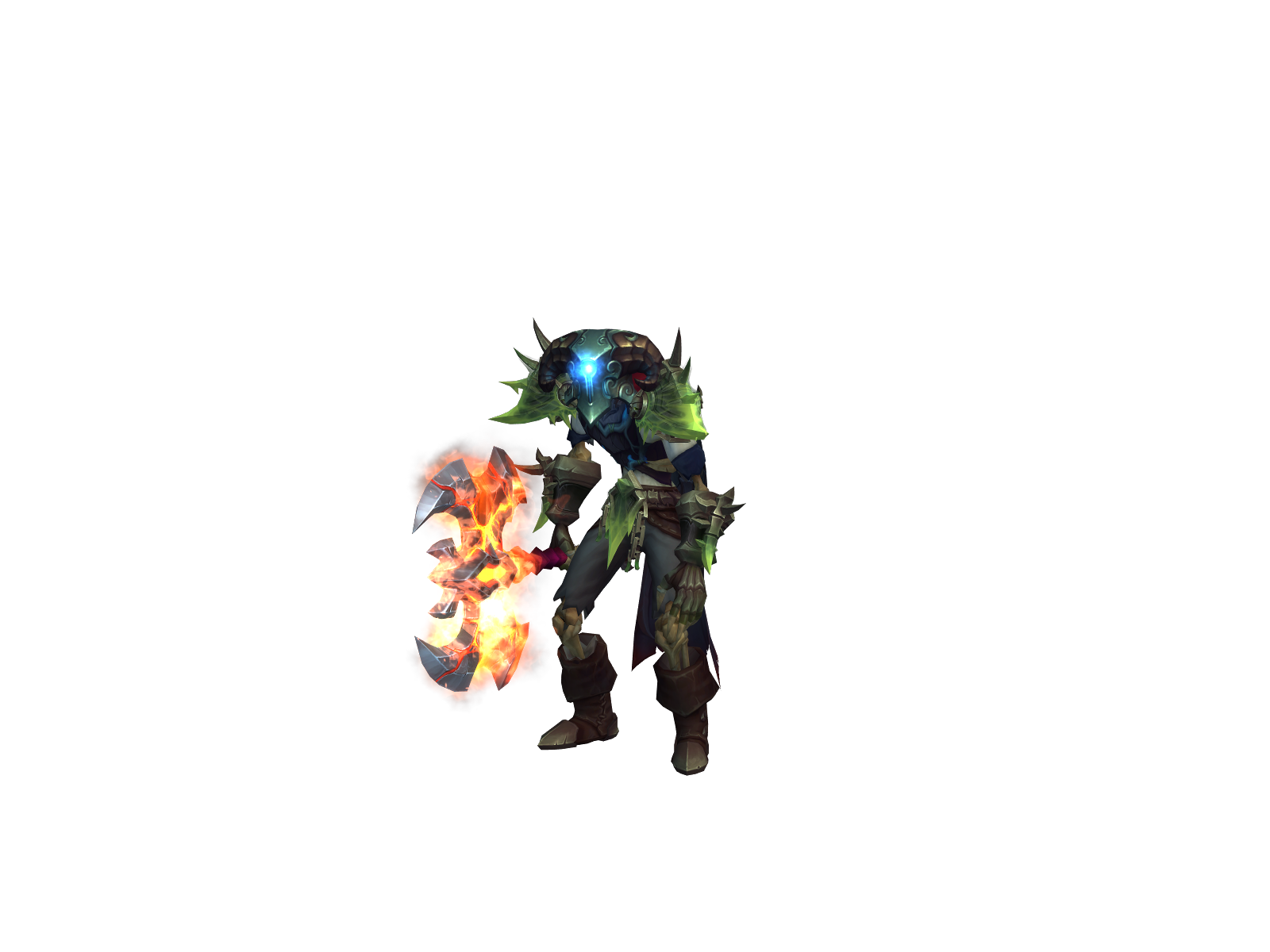 Brokenheen 3D character render