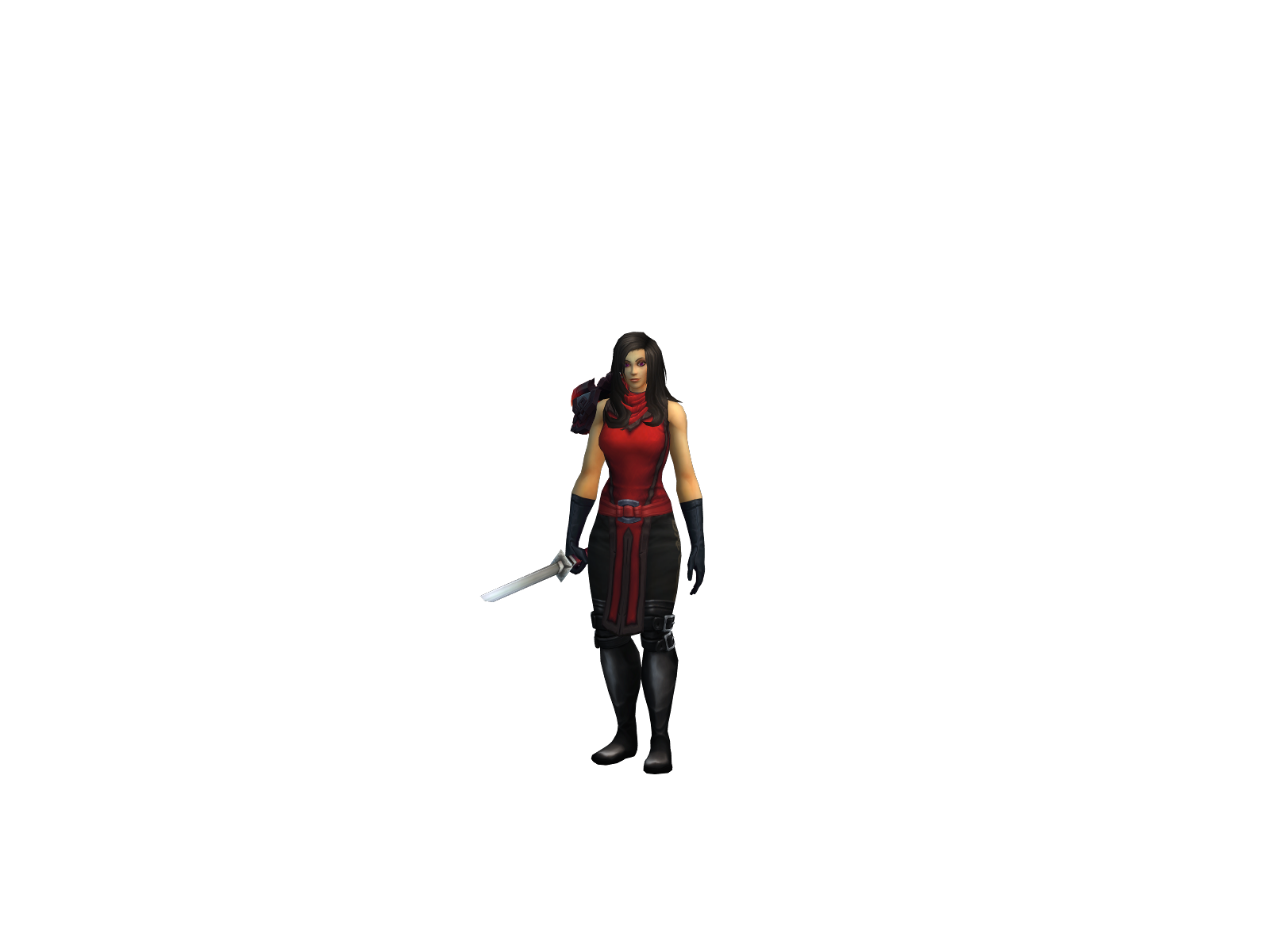 Fujíta 3D character render