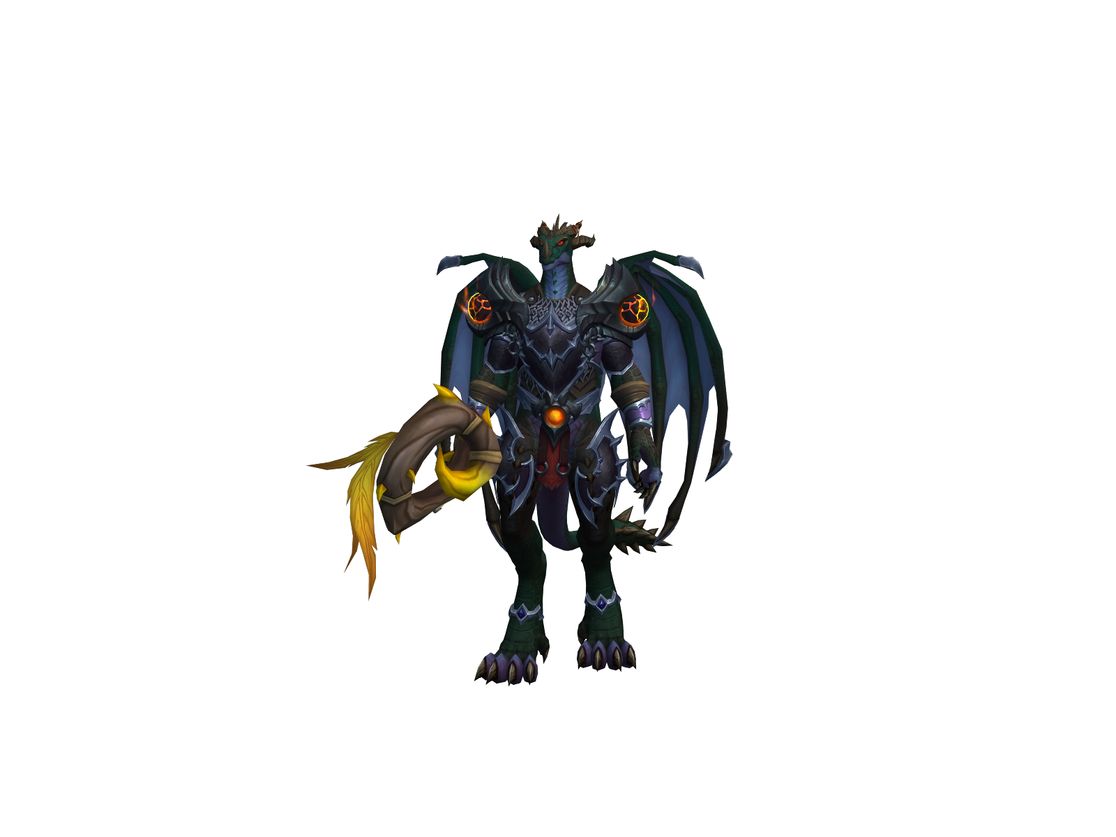 Dragonbelly 3D character render