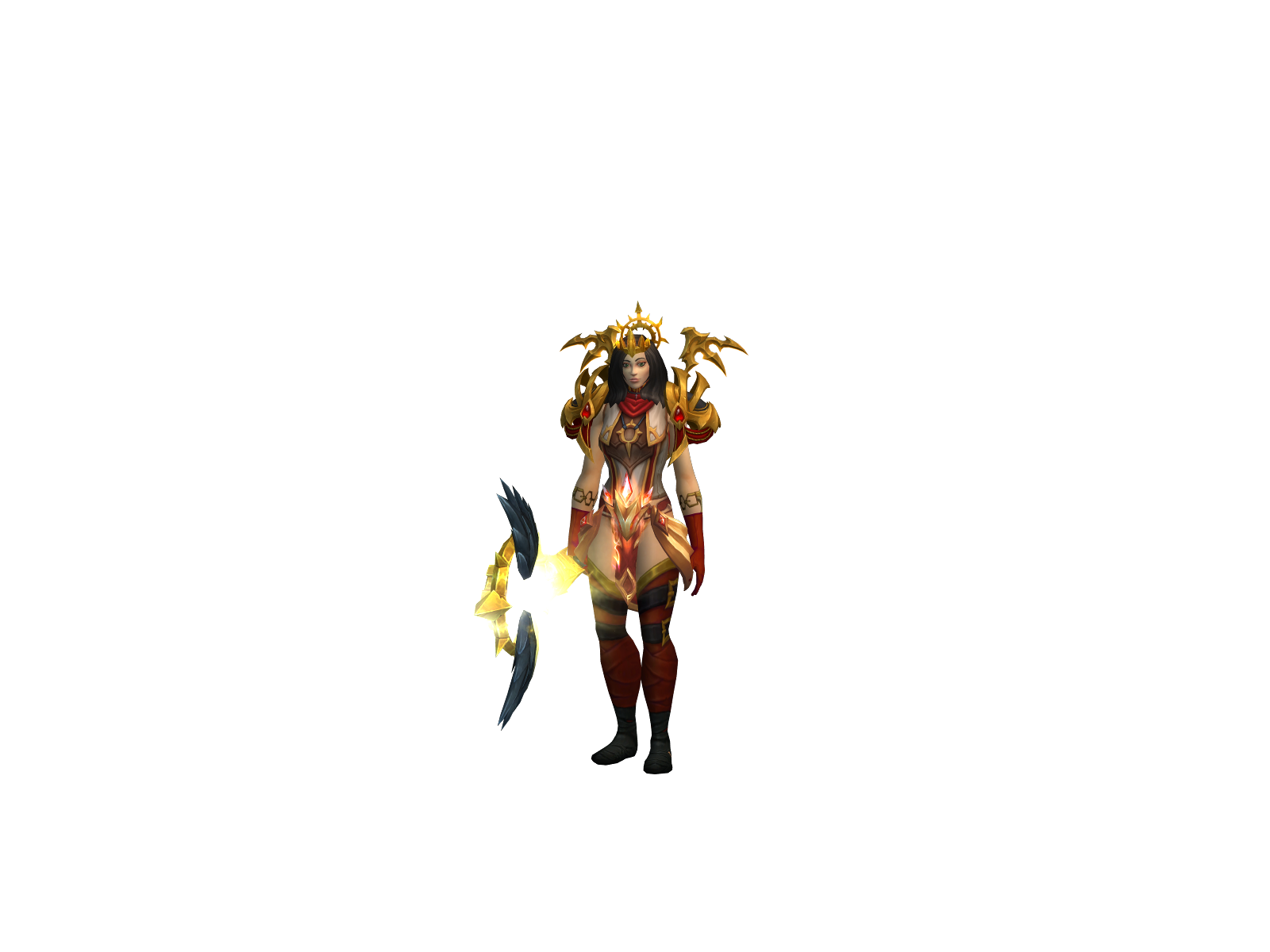 Joan 3D character render