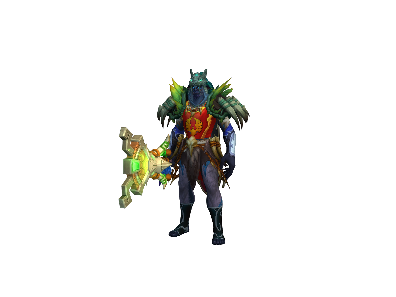 Bigoledamage 3D character render