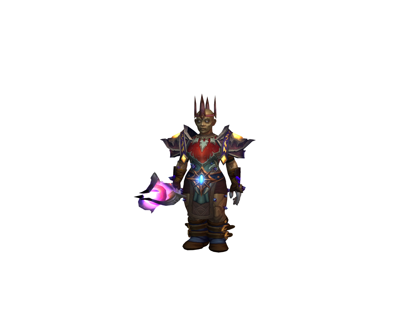 Runestaff 3D character render