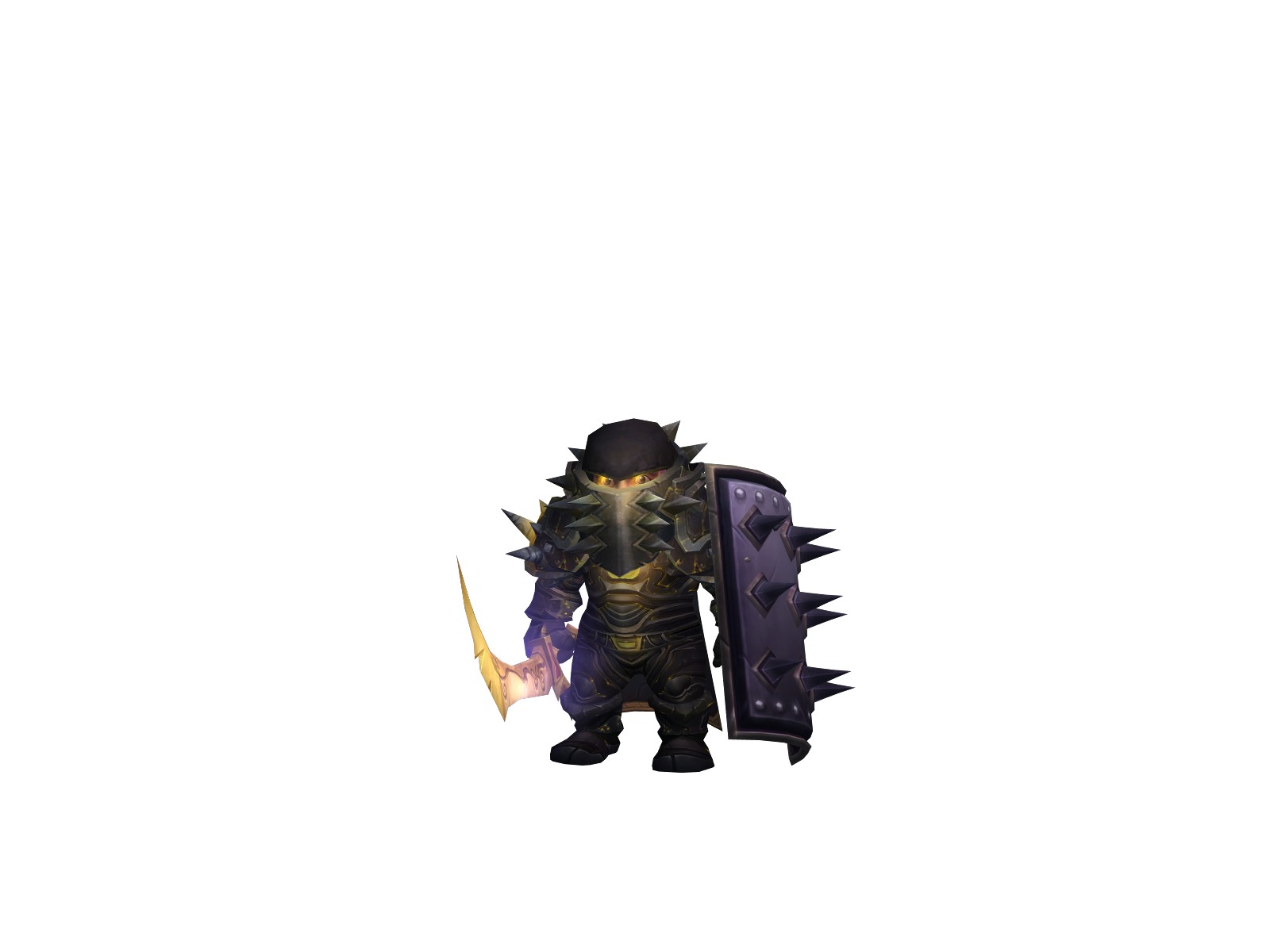 Hold 3D character render