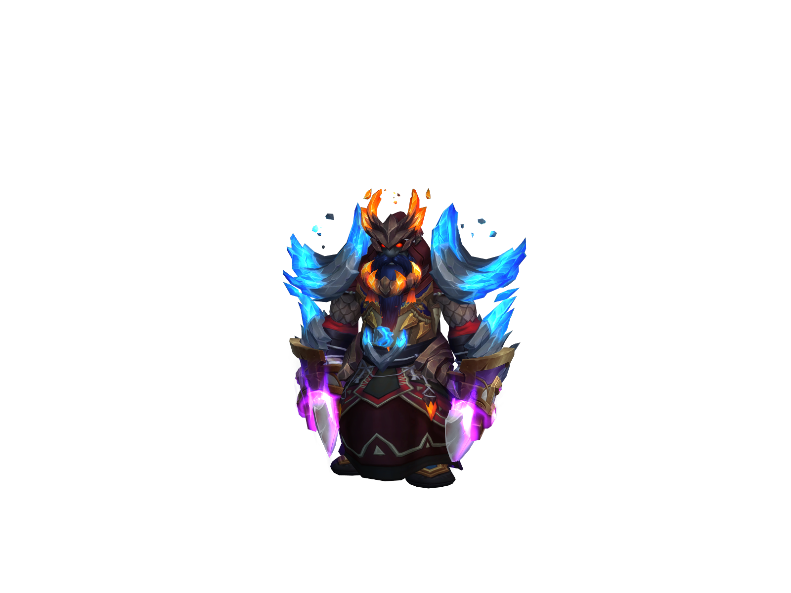 Pounding 3D character render